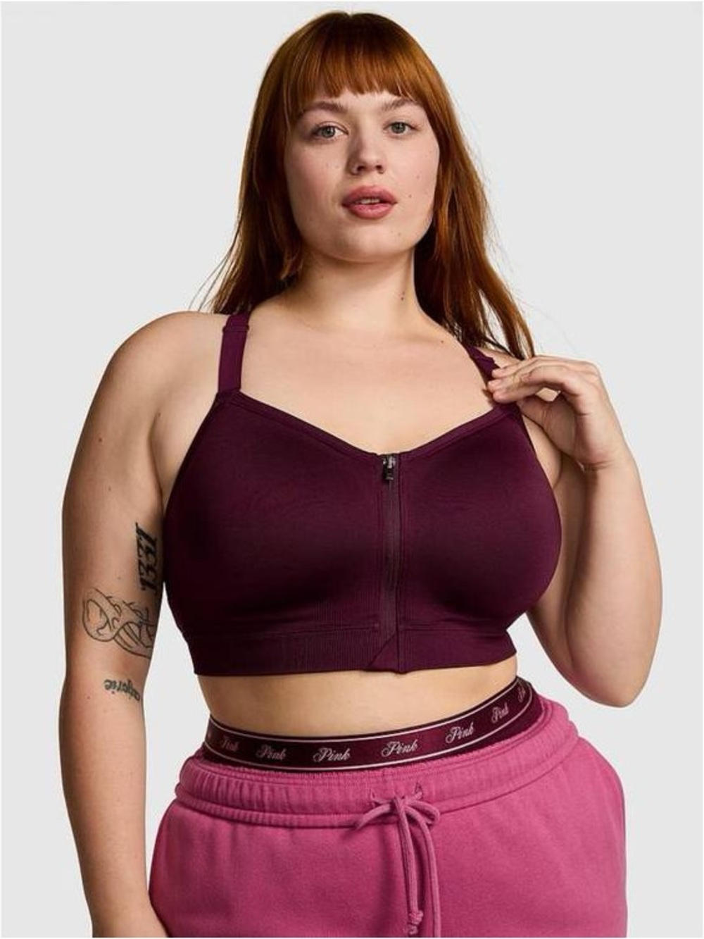 Victoria's Secret Pink Seamless Air High-Impact Sports Bra Purple XXL